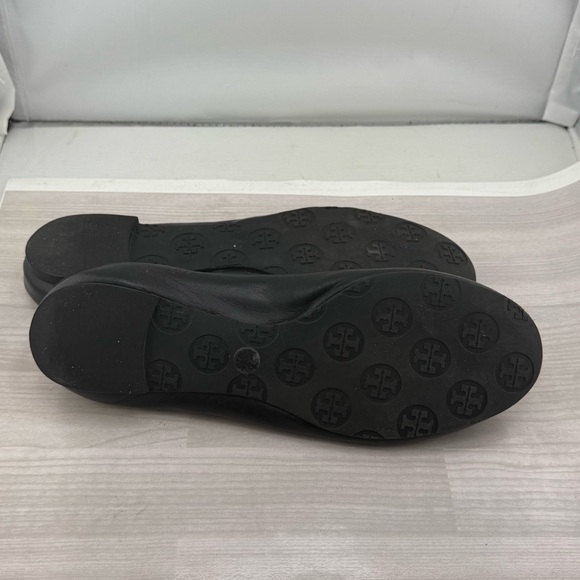 Tory Burch Black and Gold Ballet Flats - Picture 4 of 5